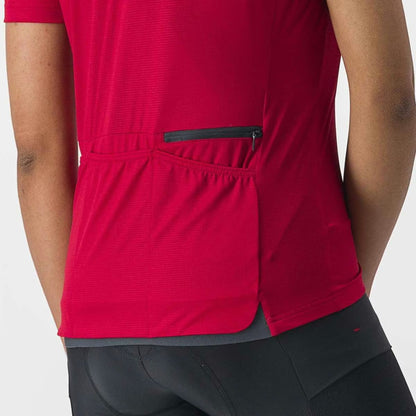 Castelli Unlimited Sentiero 2 Jersey Women's Dark Red - Image 3
