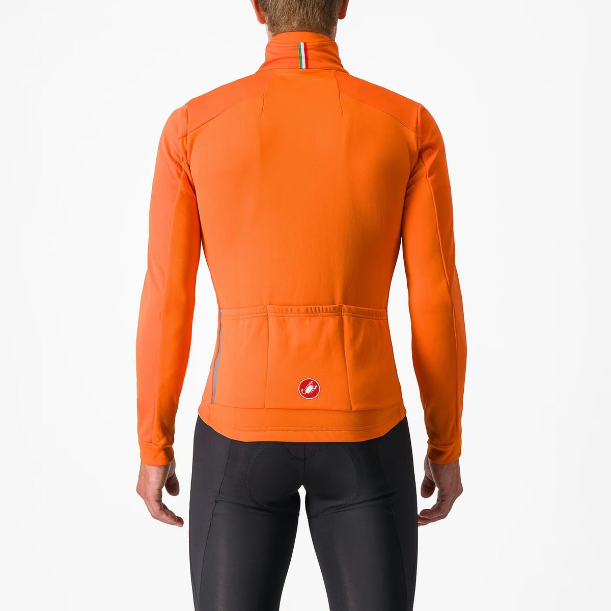 Castelli Entrata Jacket Men's Red Orange/Metal Brown - Image 2
