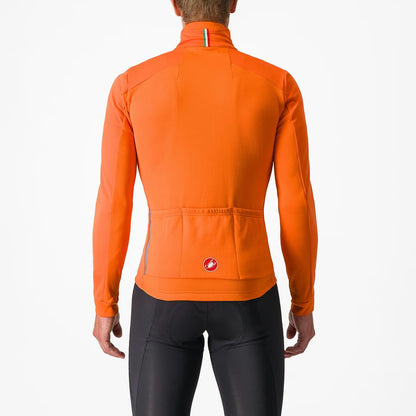 Castelli Entrata Jacket Men's Red Orange/Metal Brown - Image 2