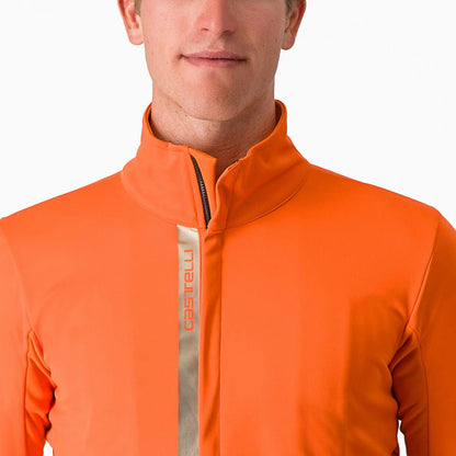 Castelli Entrata Jacket Men's Red Orange/Metal Brown - Image 7