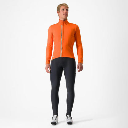 Castelli Entrata Jacket Men's Red Orange/Metal Brown - Image 8