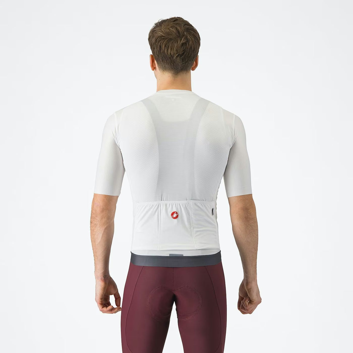 Castelli Espresso Men's Jersey Ivory/Dark Gray - Image 2