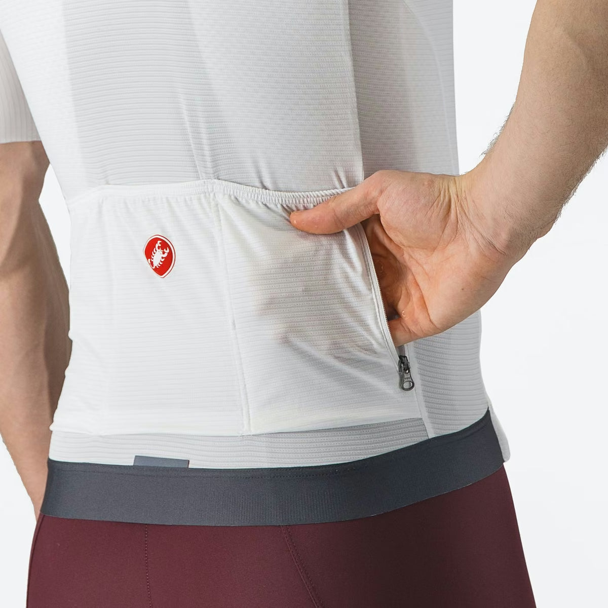 Castelli Espresso Men's Jersey Ivory/Dark Gray - Image 4