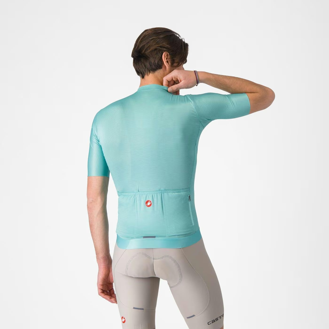Castelli Espresso Men's Jersey Pool Blue/Dark Gray - Image 2