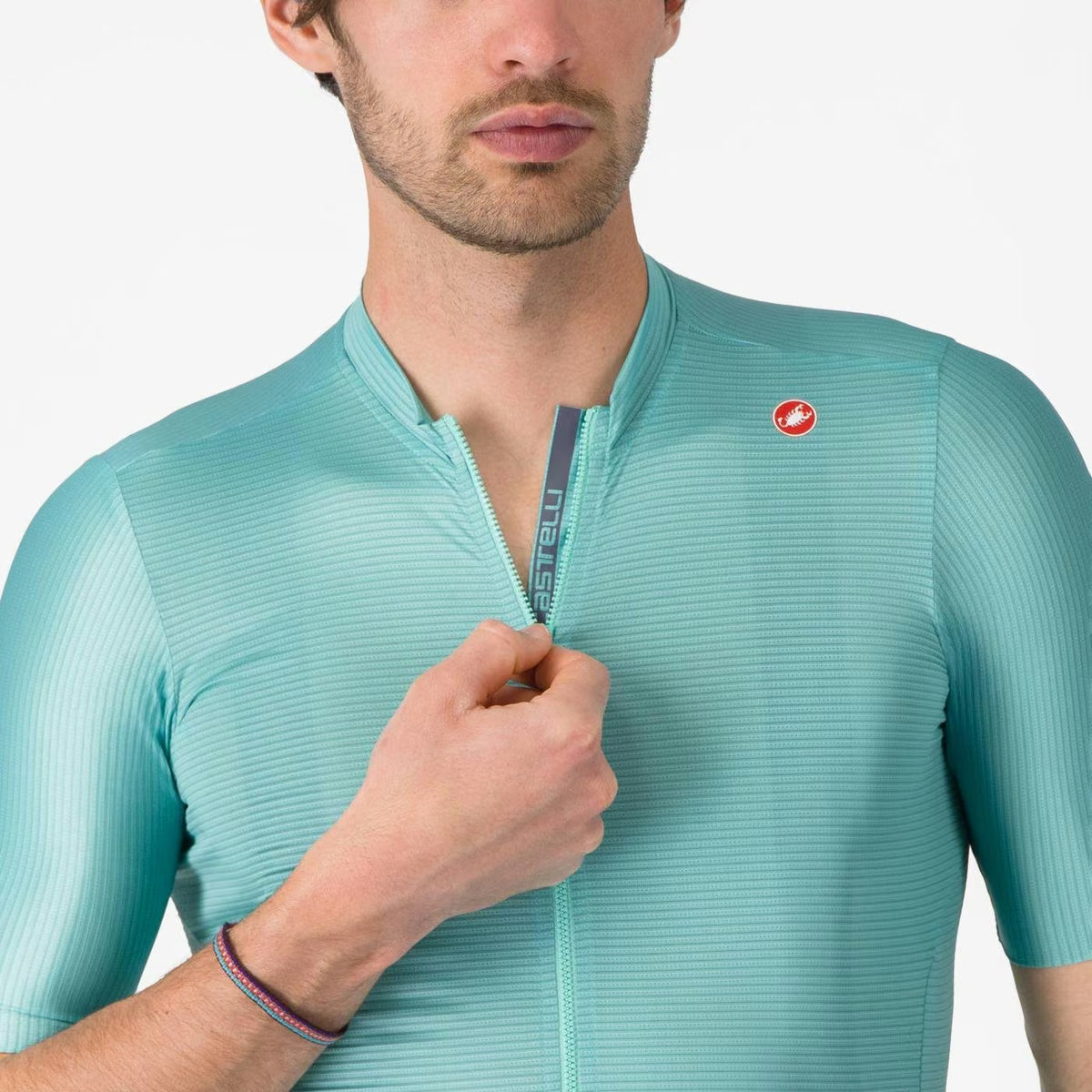 Castelli Espresso Men's Jersey Pool Blue/Dark Gray - Image 3