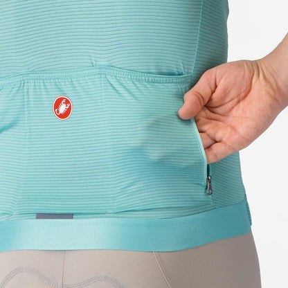 Castelli Espresso Men's Jersey Pool Blue/Dark Gray - Image 4