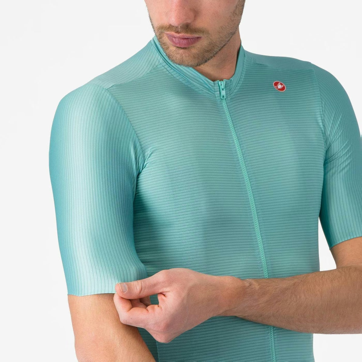 Castelli Espresso Men's Jersey Pool Blue/Dark Gray - Image 5