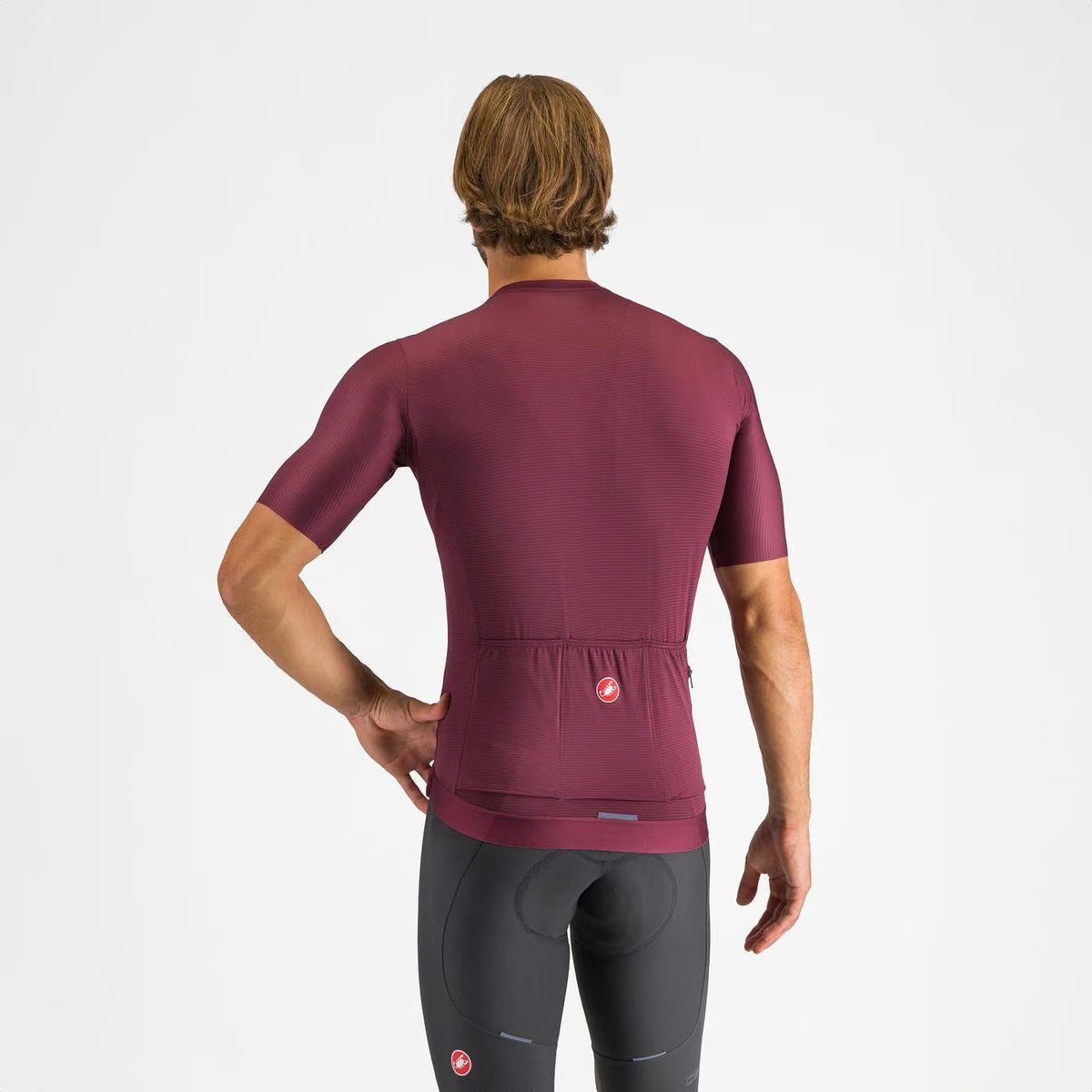 Castelli Espresso Men's Jersey Deep Bordeaux/Silver Moon - Image 2