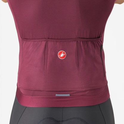 Castelli Espresso Men's Jersey Deep Bordeaux/Silver Moon - Image 3