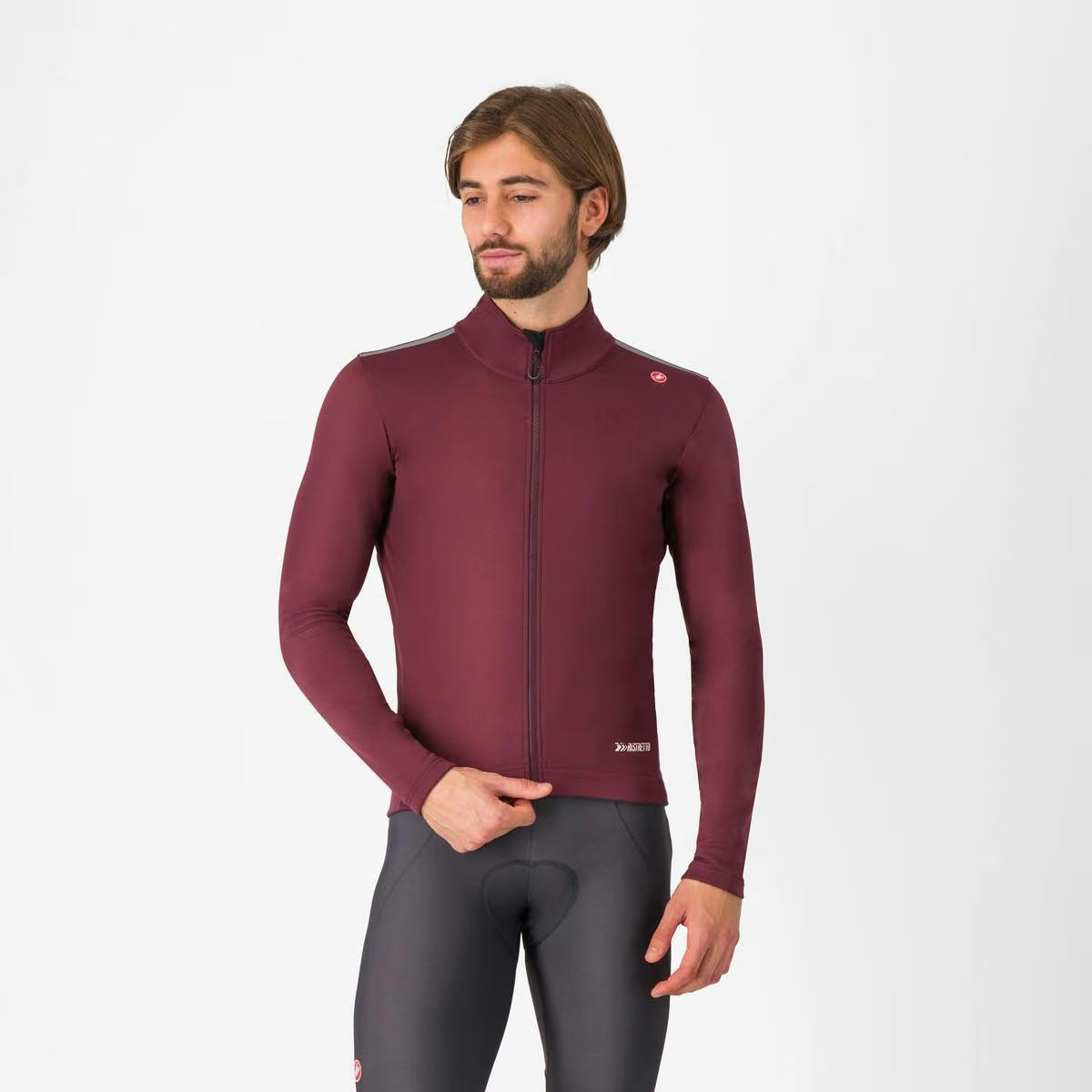 Castelli Espresso Air Jacket Men's Deep Bordeaux - Image 1