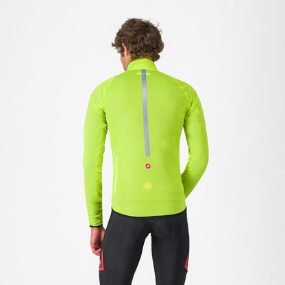 Castelli Squall Shell Jacket Men's Electric Lime - Image 2
