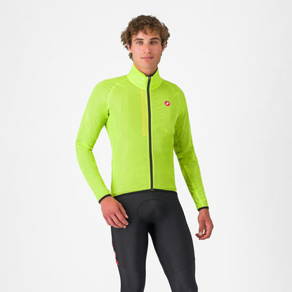 Castelli Squall Shell Jacket Men's Electric Lime - Image 1