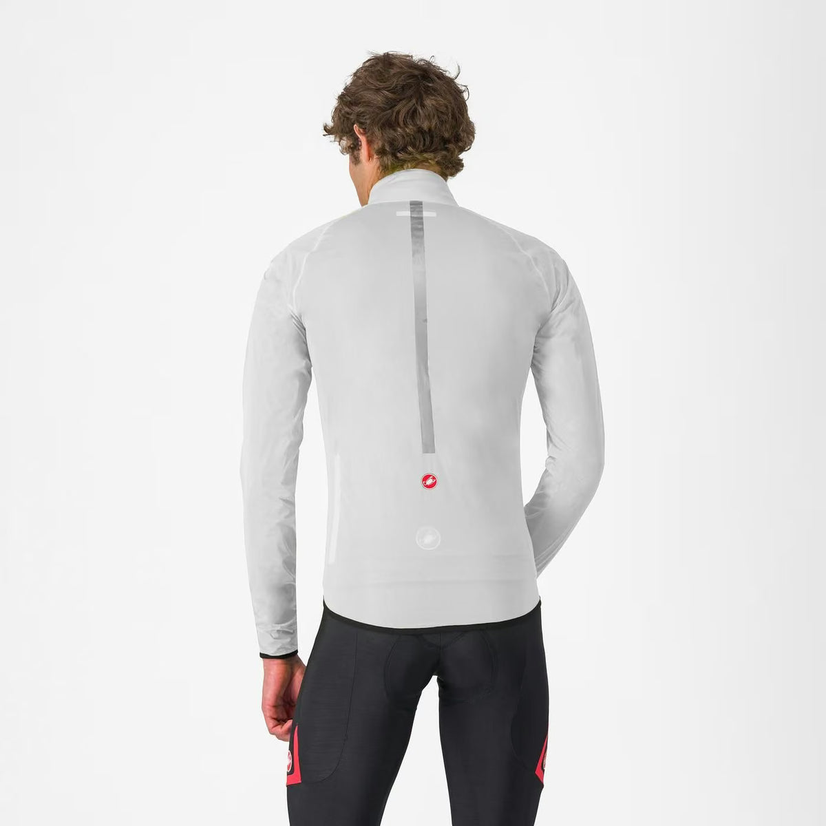 Castelli Squall Shell Jacket Men's Silver Gray - Image 2