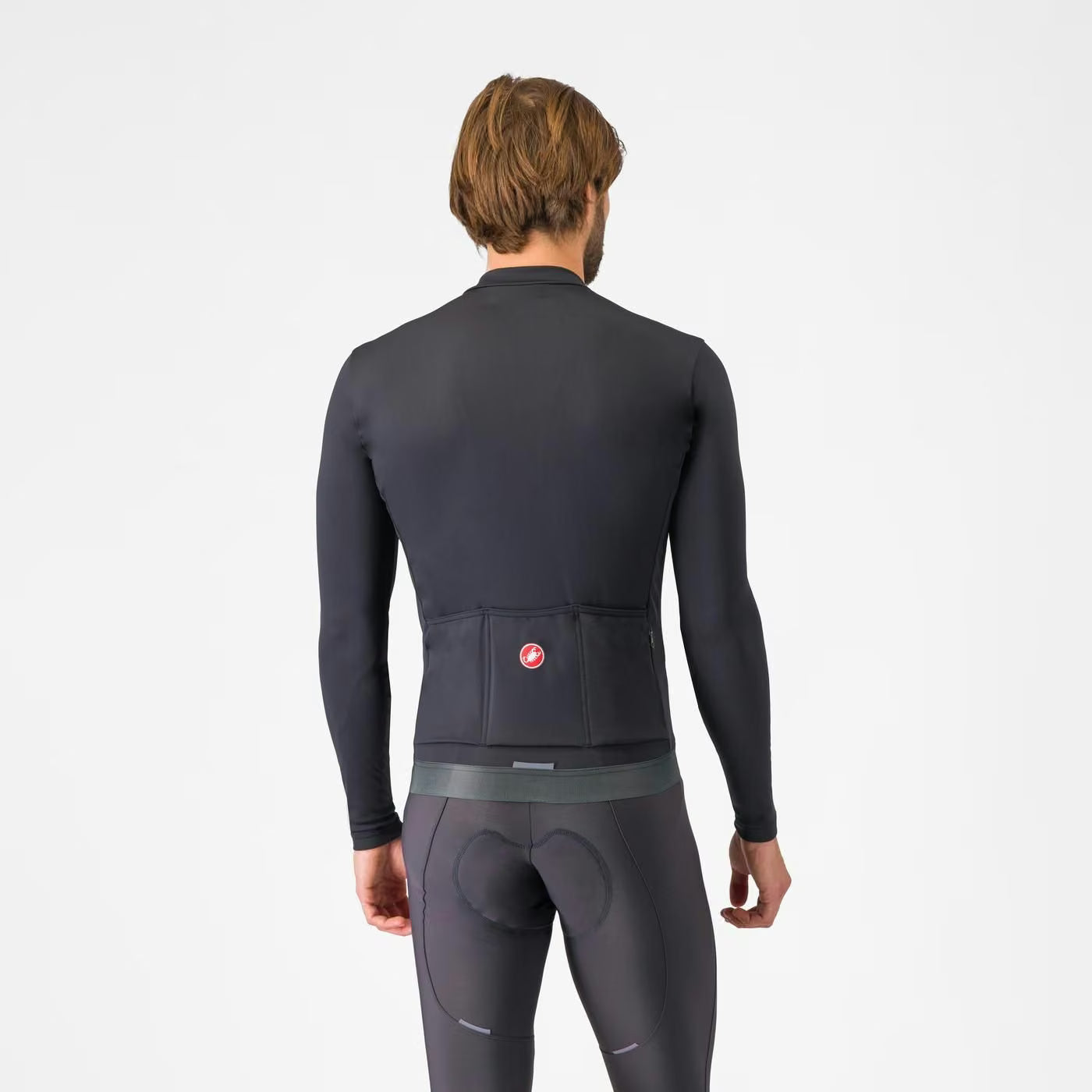 Castelli Espresso Thermal Jersey Men's Light Black - Image 2