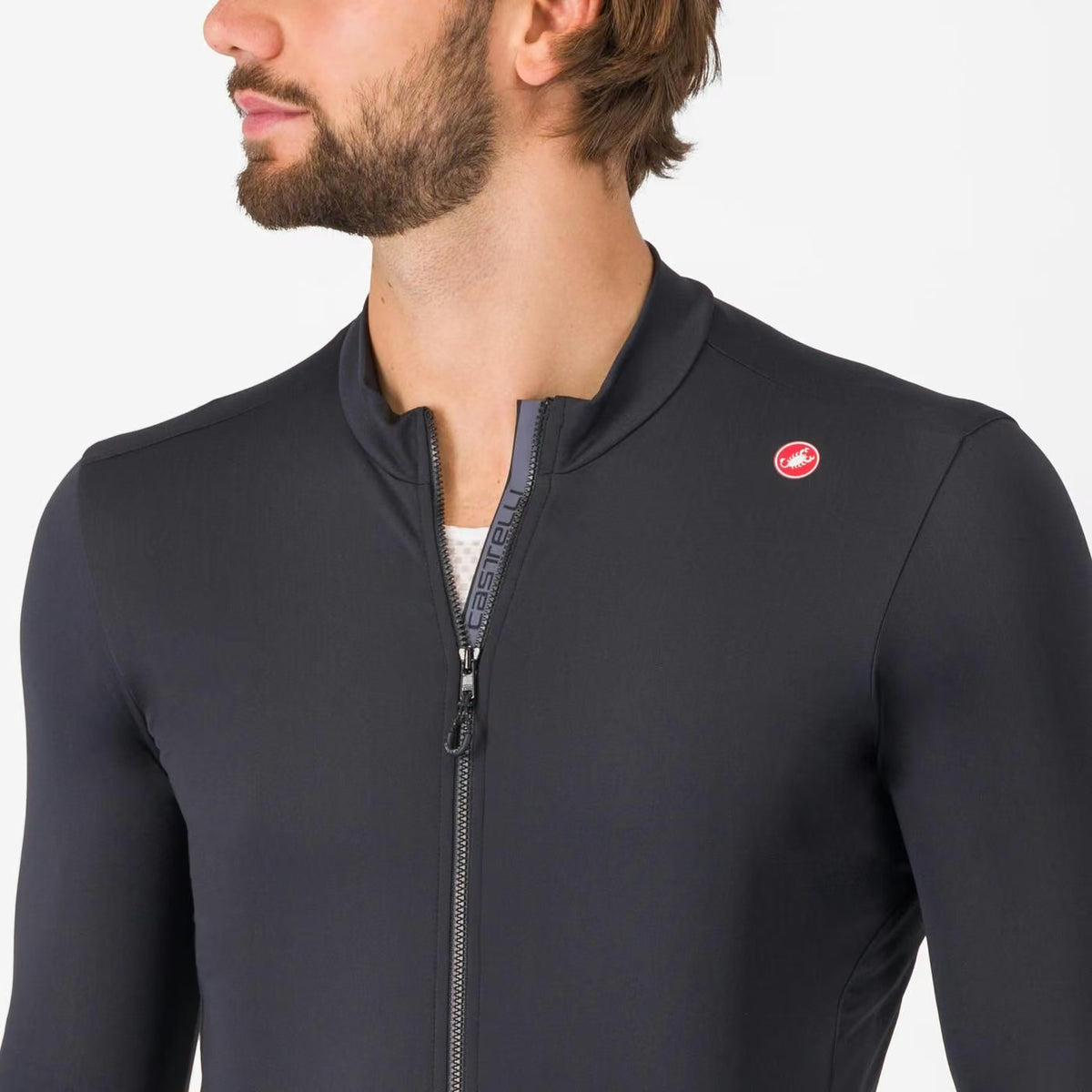 Castelli Espresso Thermal Jersey Men's Light Black - Image 3