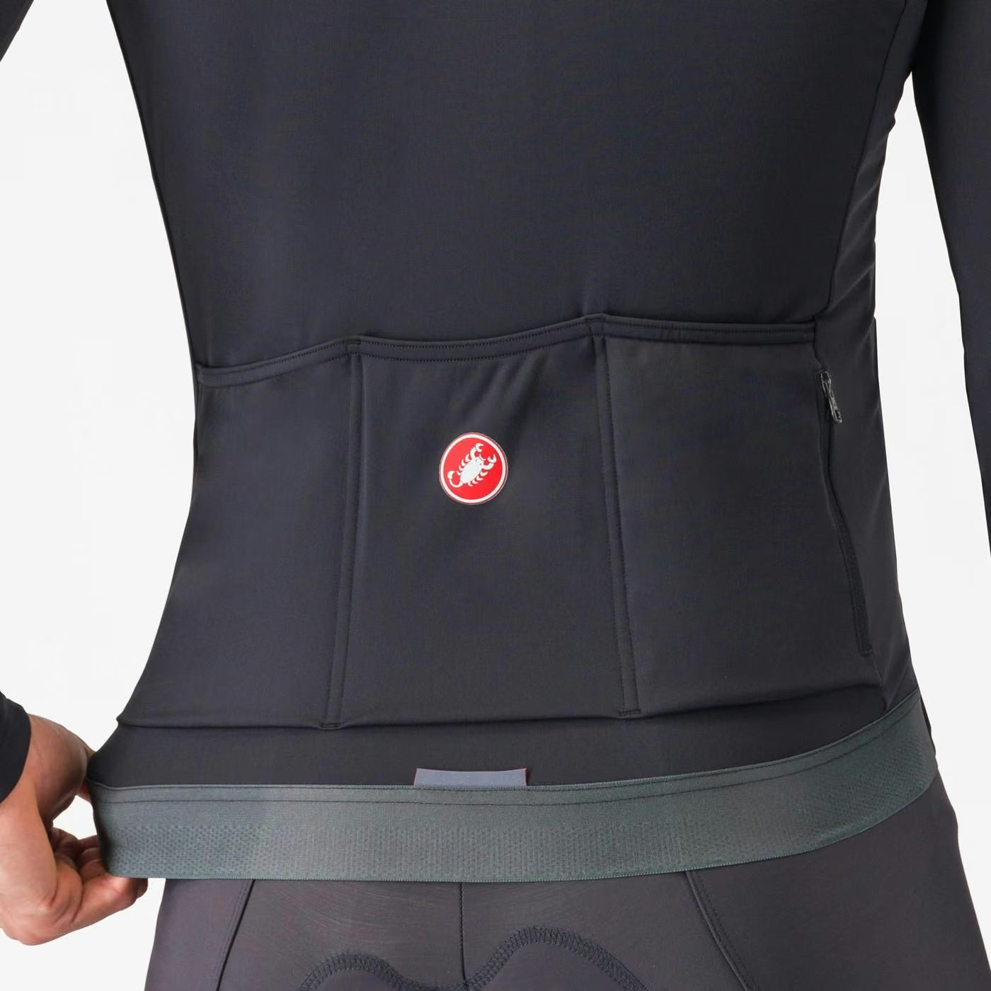 Castelli Espresso Thermal Jersey Men's Light Black - Image 5