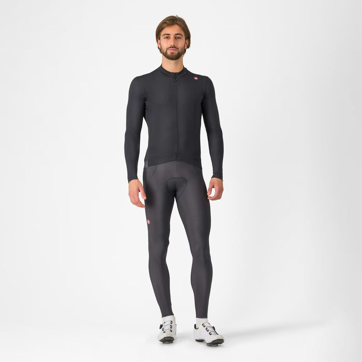 Castelli Espresso Thermal Jersey Men's Light Black - Image 6