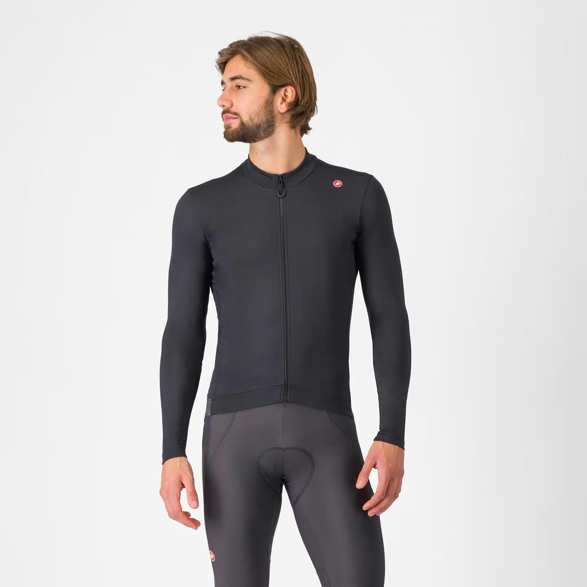 Castelli Espresso Thermal Jersey Men's Light Black - Image 1