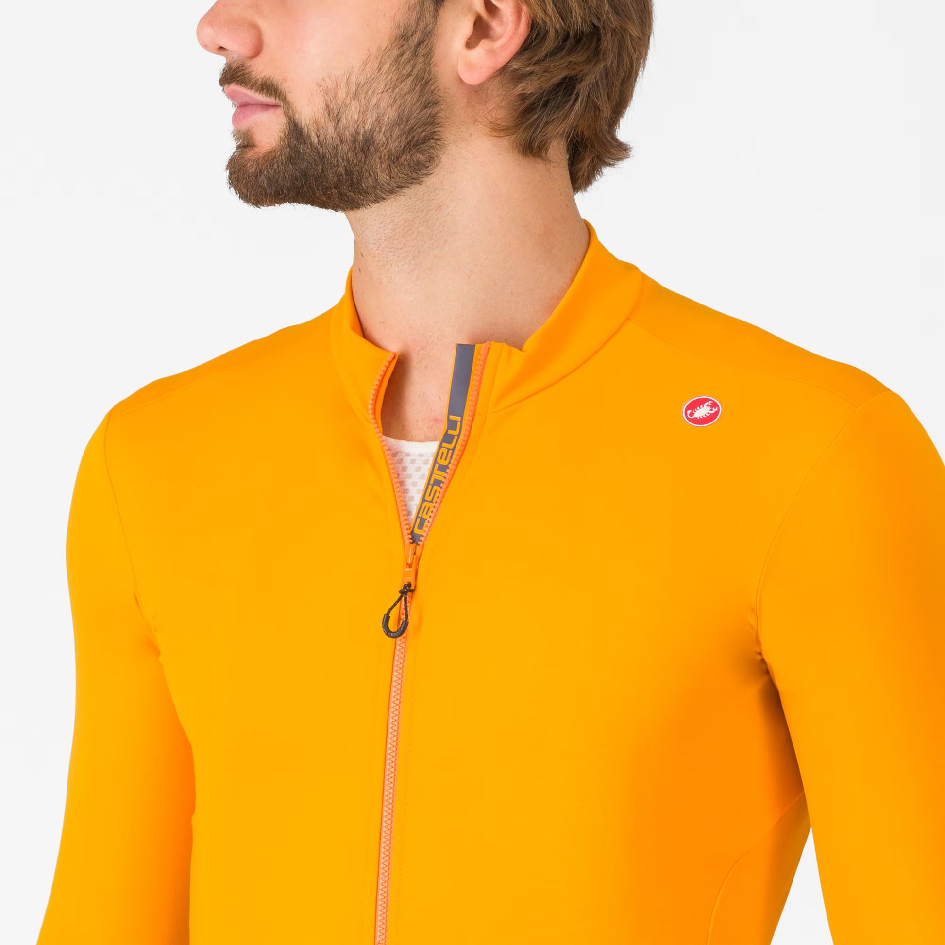 Castelli Espresso Thermal Jersey Men's Vivid Orange - Image 4