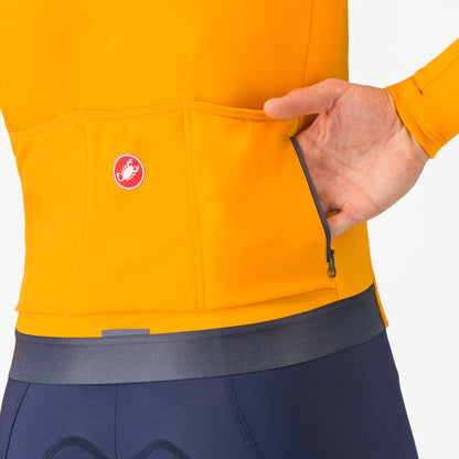 Castelli Espresso Thermal Jersey Men's Vivid Orange - Image 5