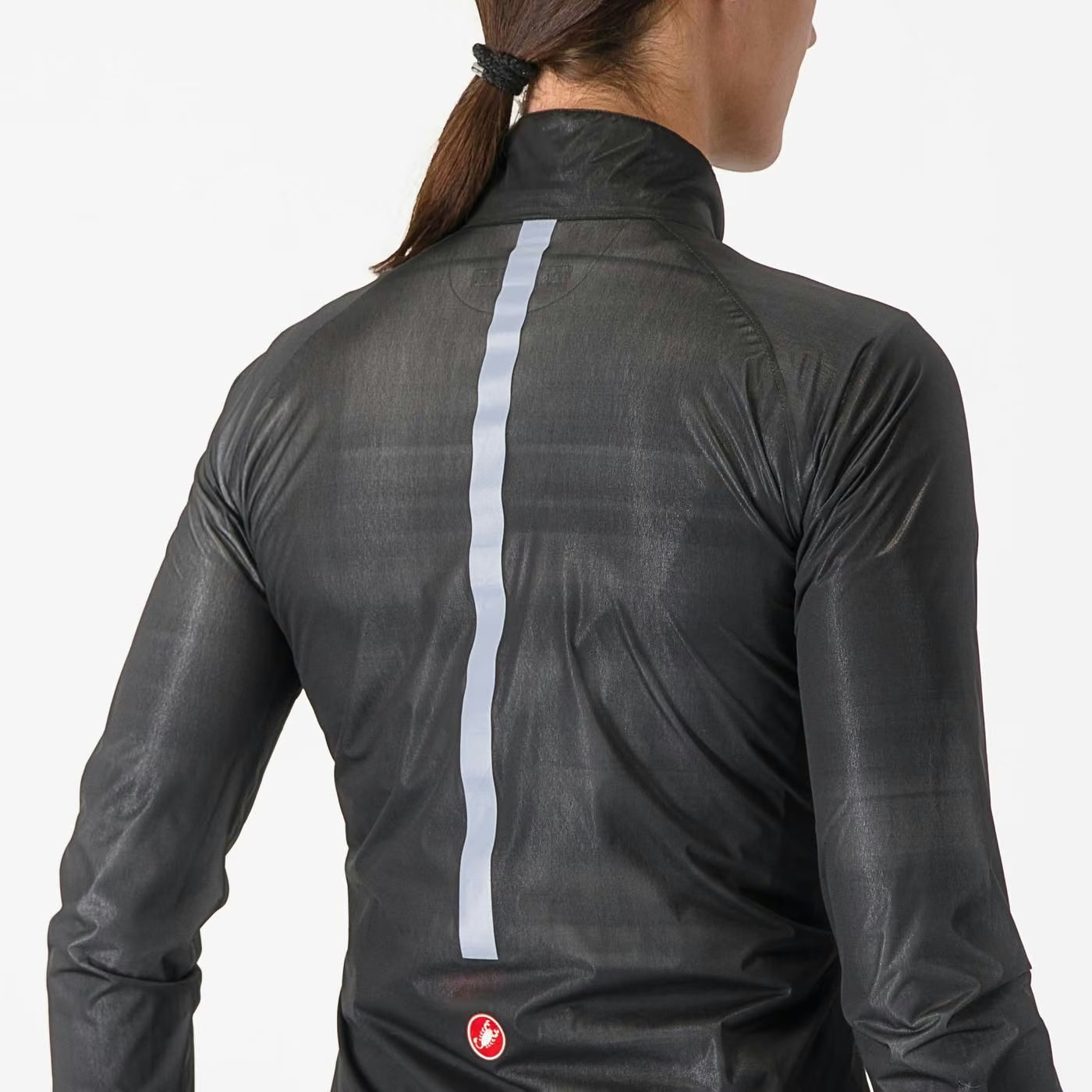 Castelli Squall Shell Jacket Women's Light Black / Silver Gr - Image 3