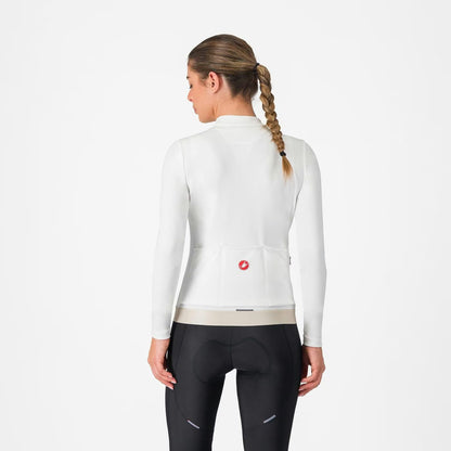 Castelli Espresso Thermal Jersey Women's Ivory / Silver Moon - Image 2