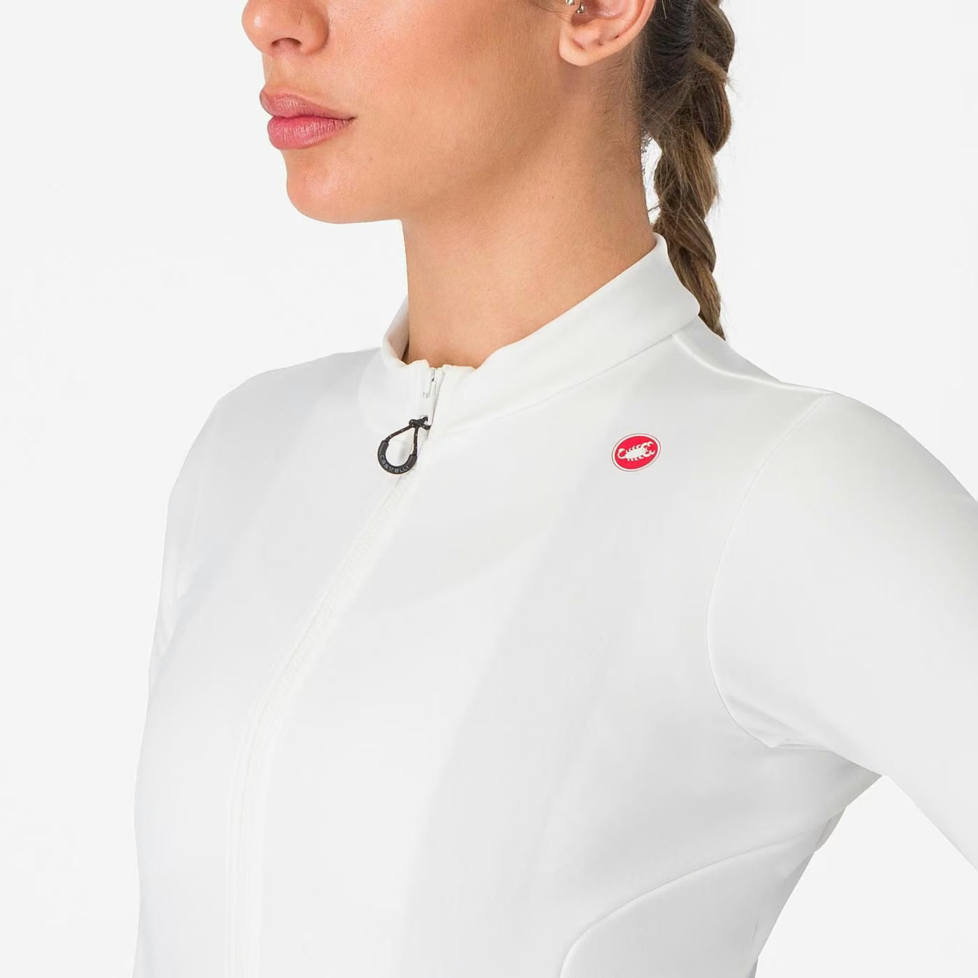 Castelli Espresso Thermal Jersey Women's Ivory / Silver Moon - Image 3