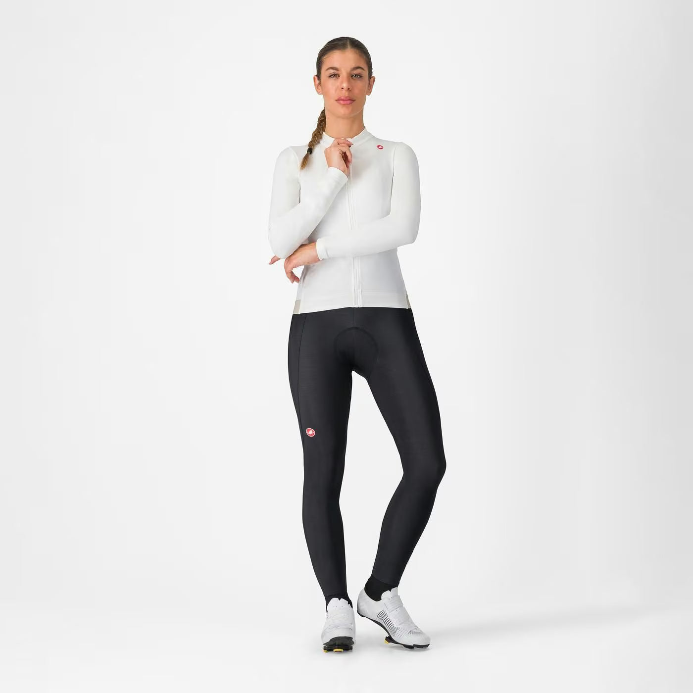 Castelli Espresso Thermal Jersey Women's Ivory / Silver Moon - Image 7