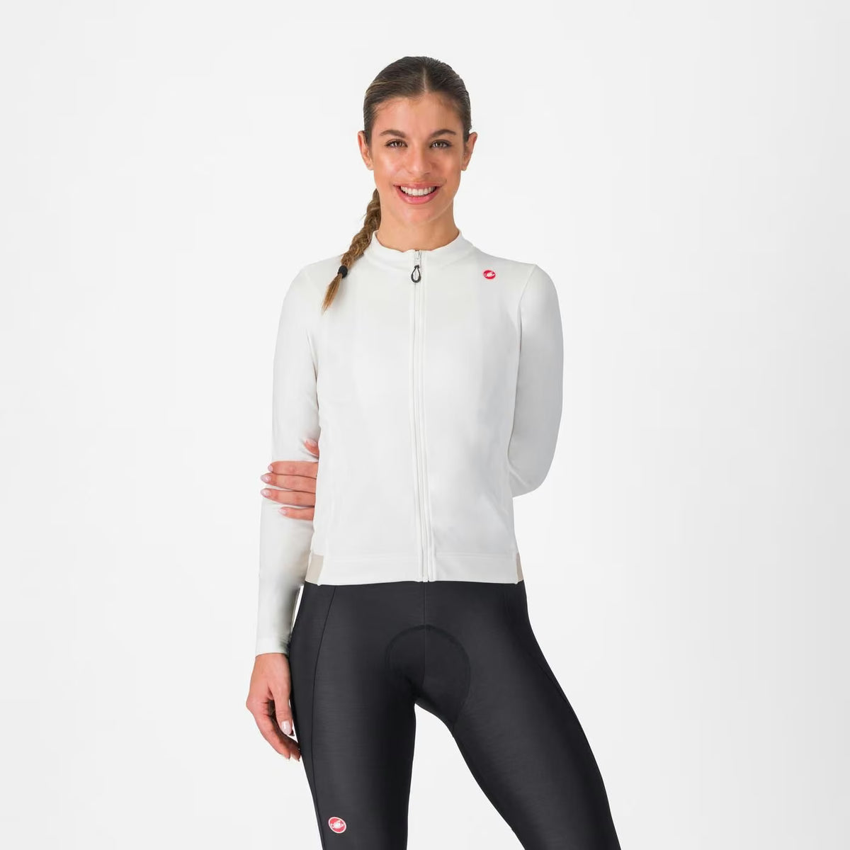 Castelli Espresso Thermal Jersey Women's Ivory / Silver Moon - Image 1