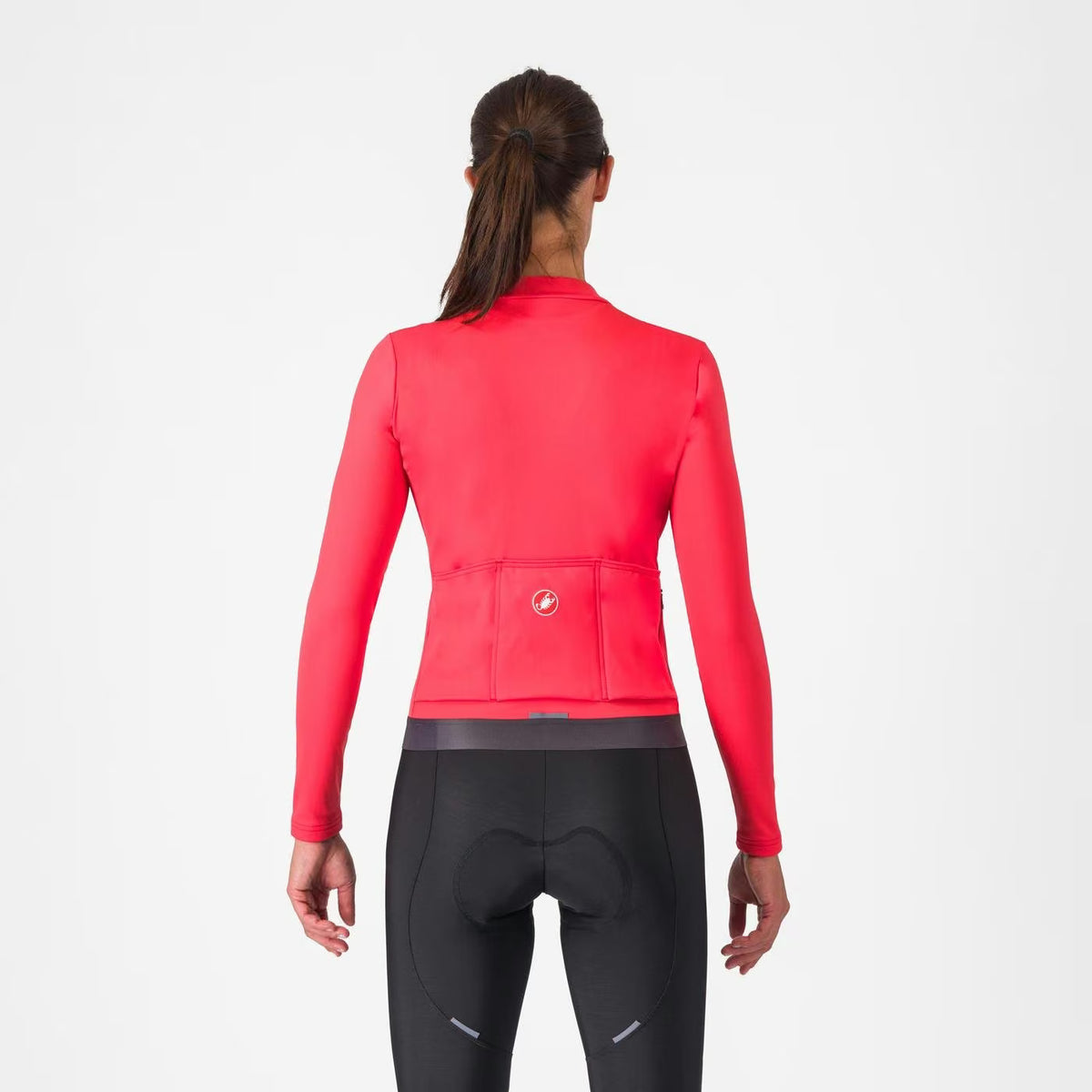 Castelli Espresso Thermal Jersey Women's Hibiscus / Dark Gra - Image 2