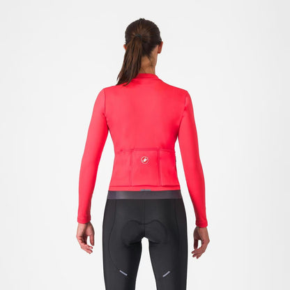 Castelli Espresso Thermal Jersey Women's Hibiscus / Dark Gra - Image 2