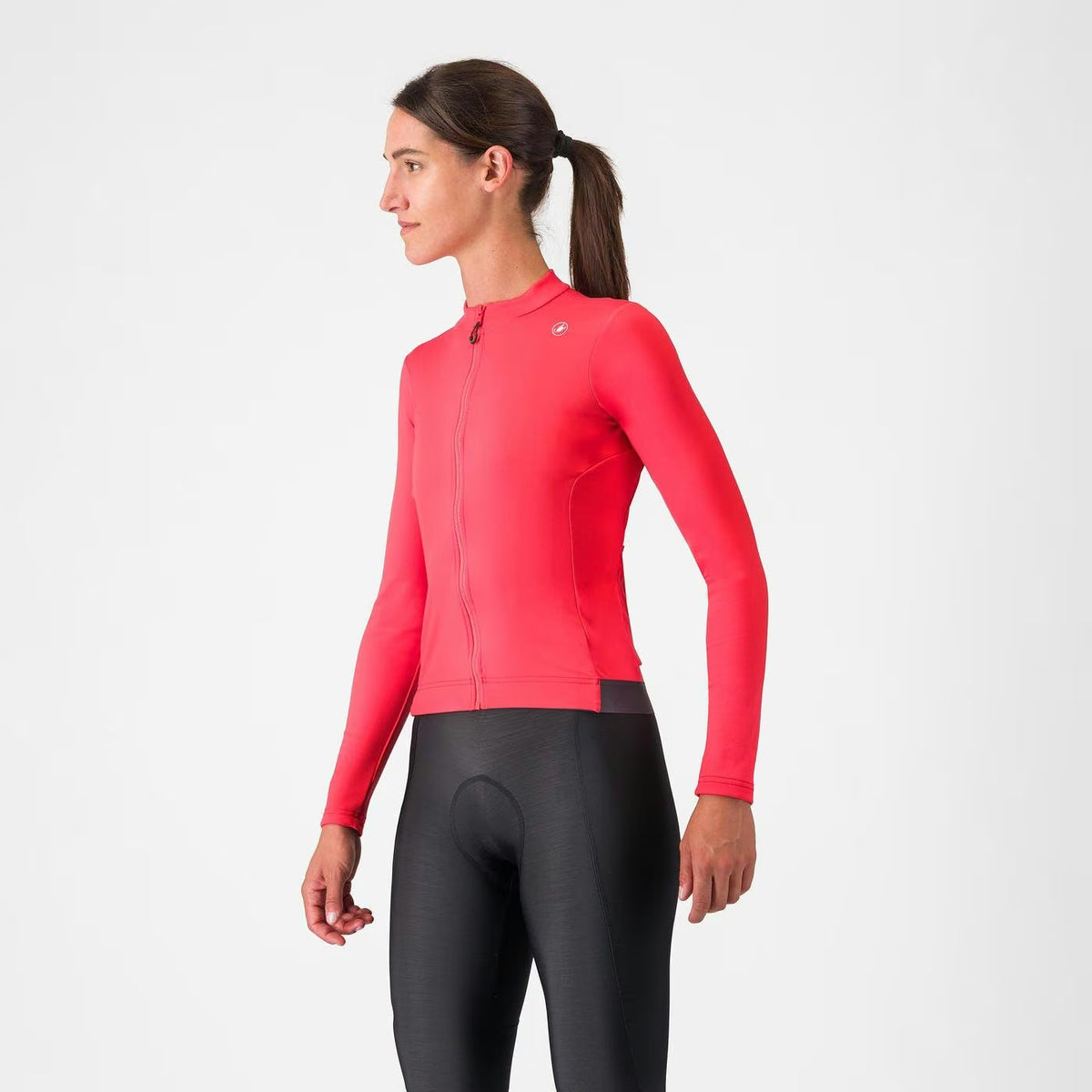 Castelli Espresso Thermal Jersey Women's Hibiscus / Dark Gra - Image 1
