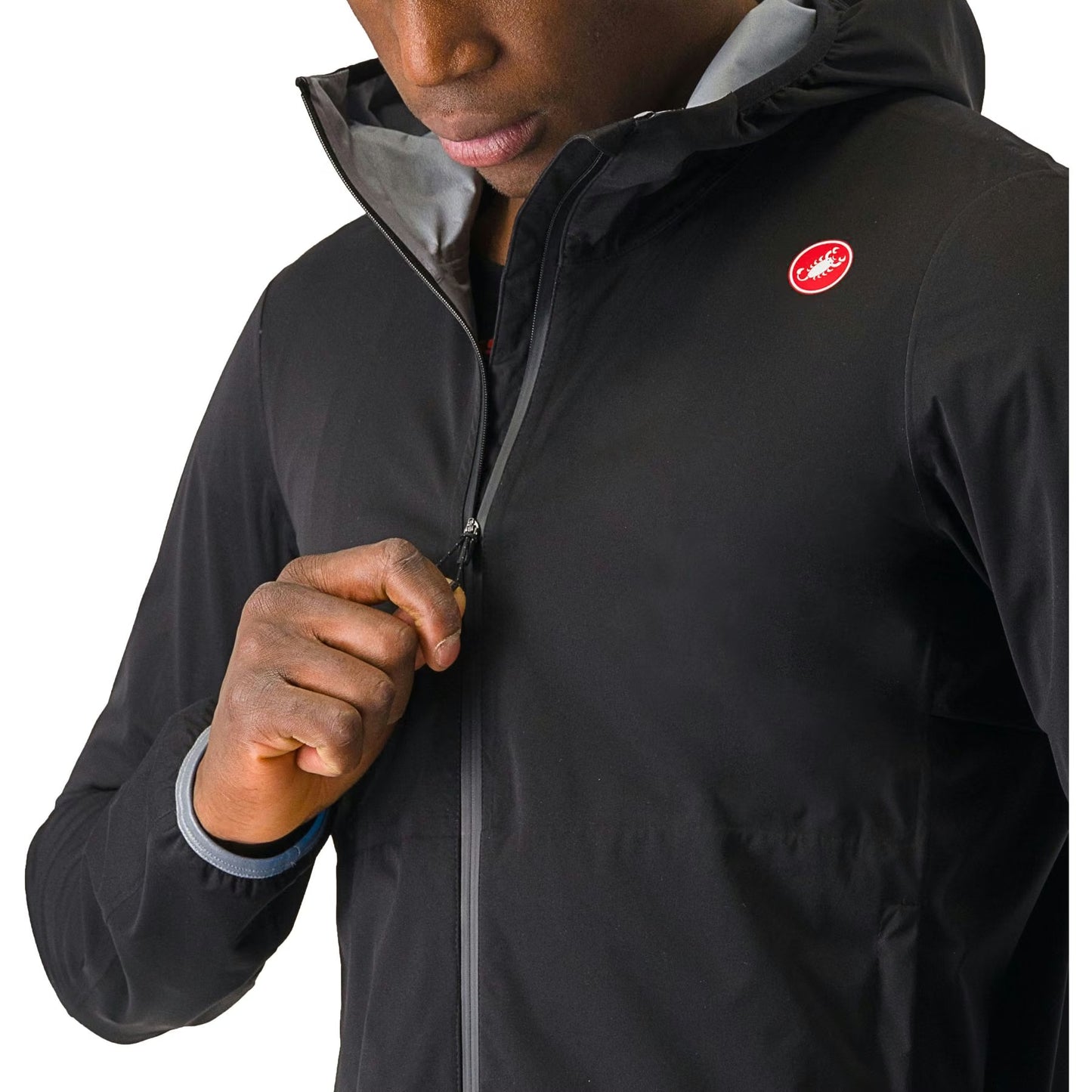 Castelli Unlimited Rain Jacket Men's Light Black - Image 3