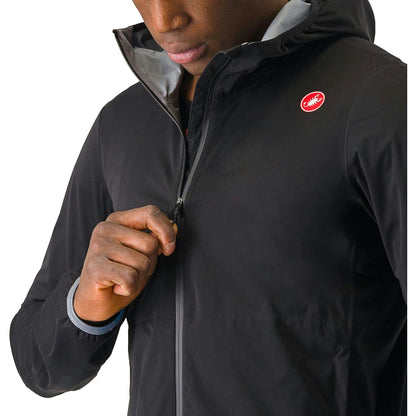 Castelli Unlimited Rain Jacket Men's Light Black - Image 3