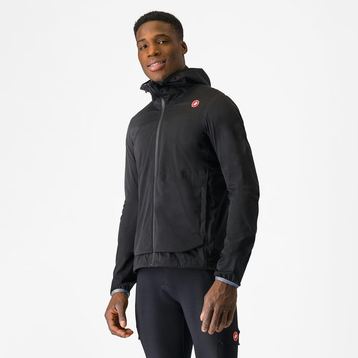 Castelli Unlimited Rain Jacket Men's Light Black - Image 1