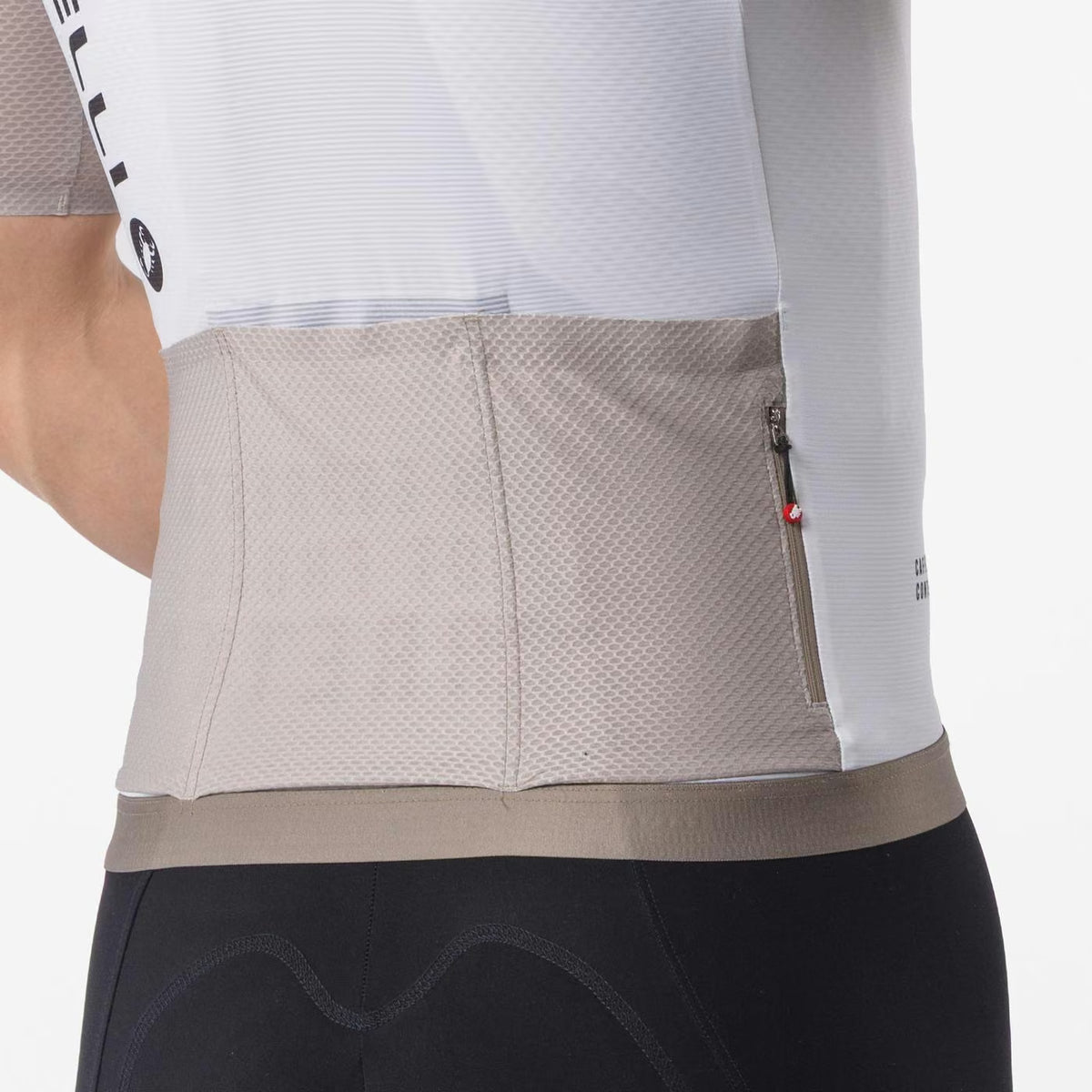 Castelli Corretto Jersey Men's Ivory/Clay-Black - Image 4