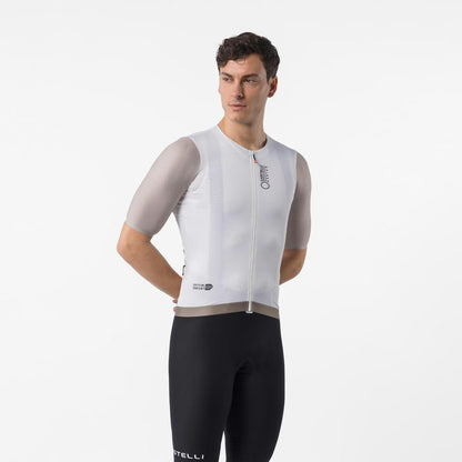 Castelli Corretto Jersey Men's Ivory/Clay-Black - Image 1