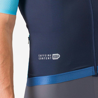 Castelli Corretto Jersey Men's Belgian Blue/Neon Cobalt-Whit - Image 6