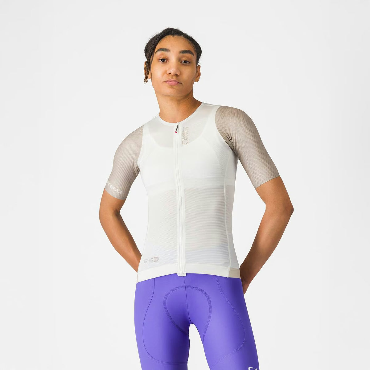 Castelli Corretto Jersey Women's Ivory/Clay - Image 1