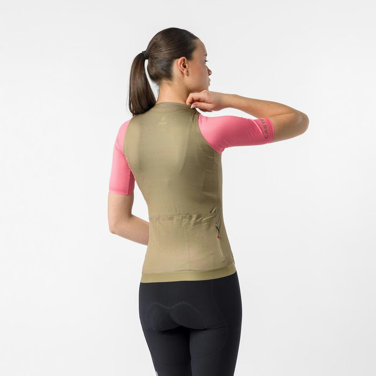 Castelli Corretto Jersey Women's Elmwood/Rosa Giro - Image 2