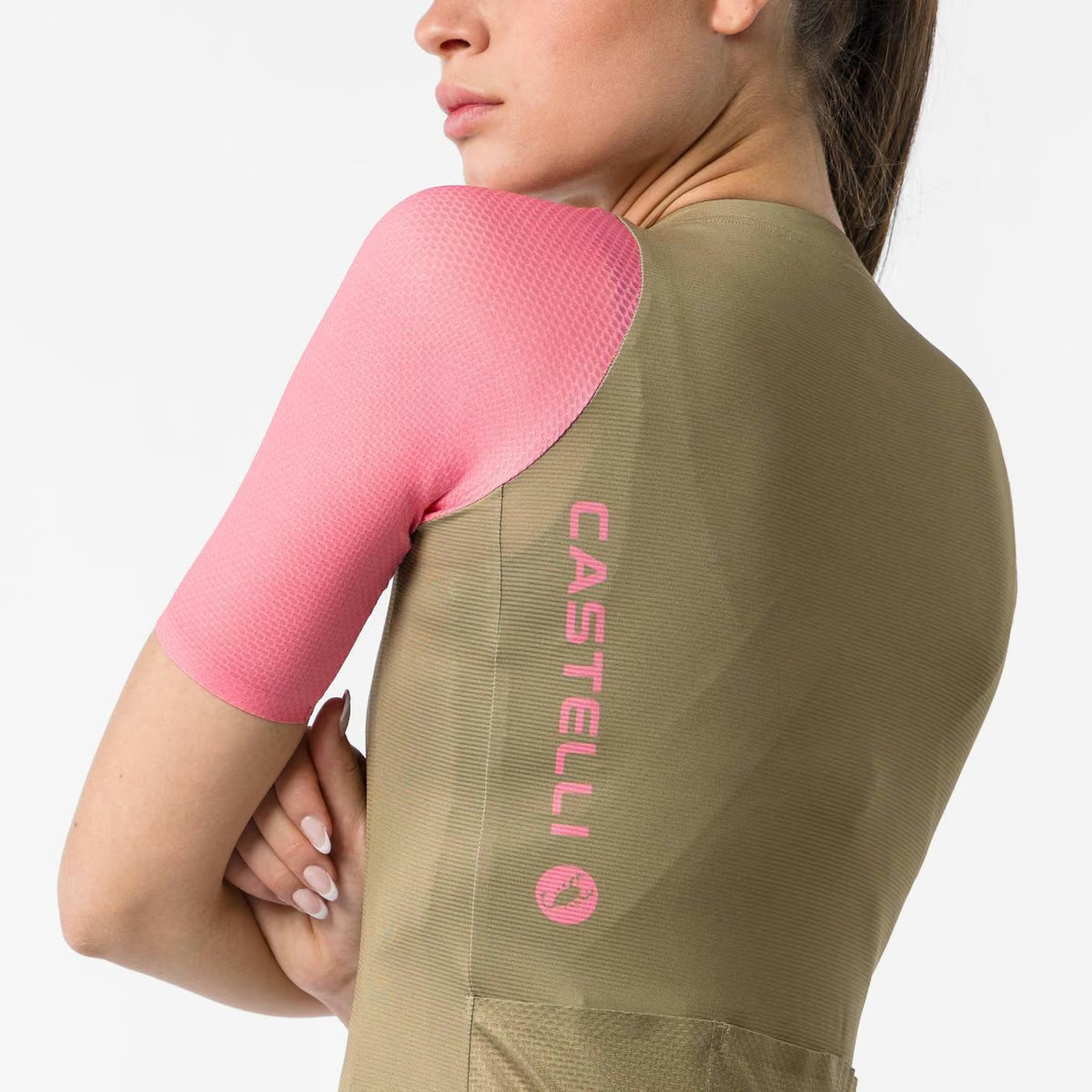 Castelli Corretto Jersey Women's Elmwood/Rosa Giro - Image 5