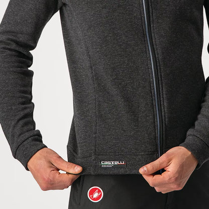 Castelli Milano Full Zip Fleece Men's Light Black - Image 3