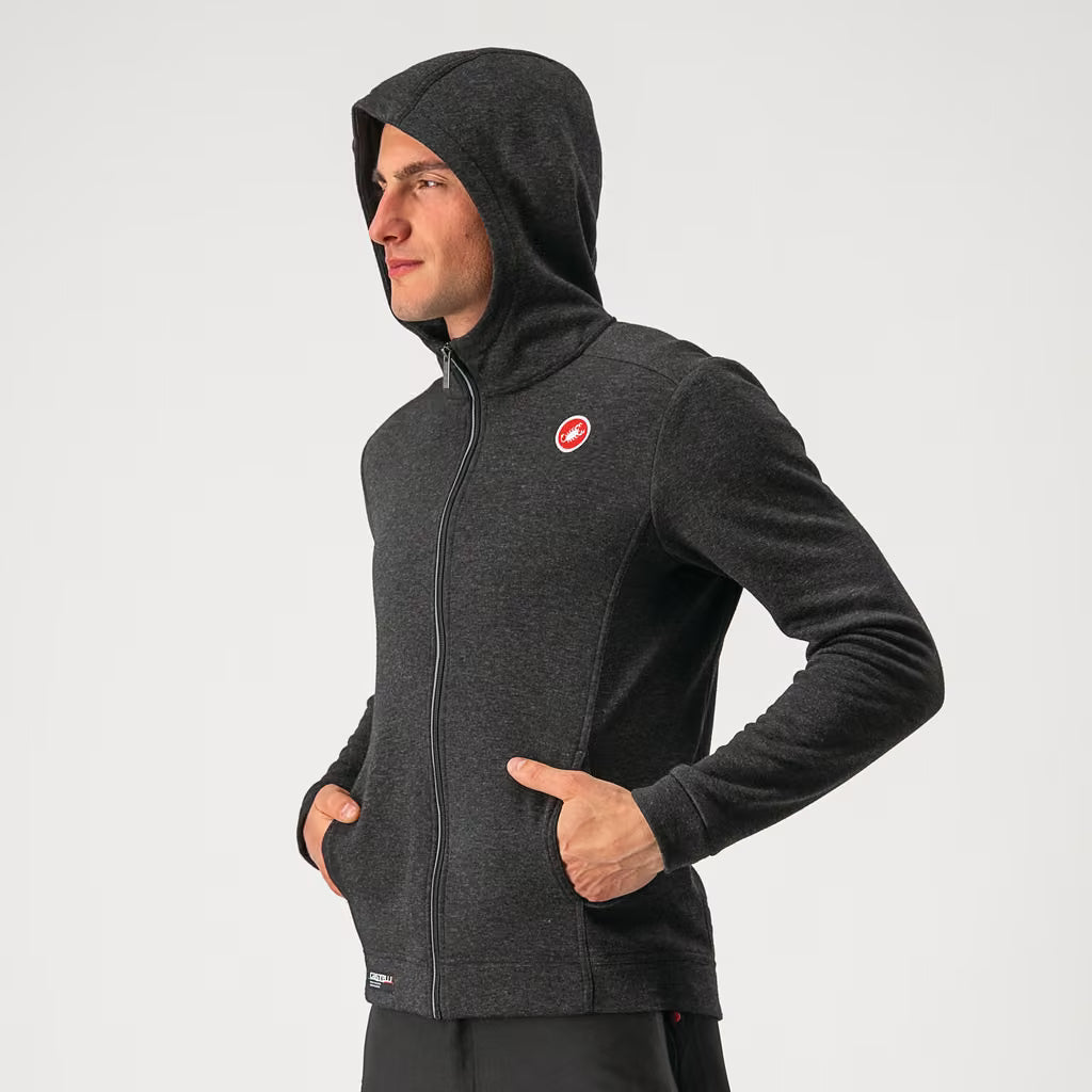 Castelli Milano Full Zip Fleece Men's Light Black - Image 4