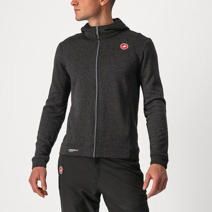 Castelli Milano Full Zip Fleece Men's Light Black - Image 1