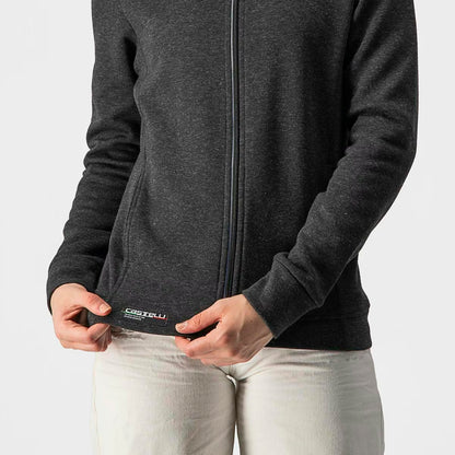 Castelli Milano Full Zip Fleece Women's Light Black - Image 3