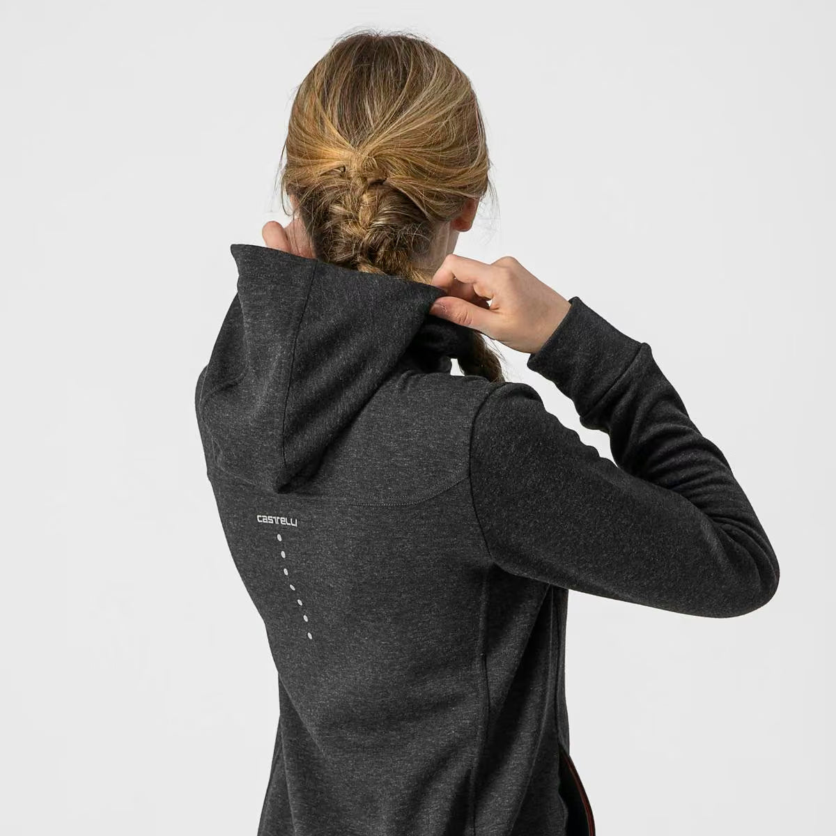 Castelli Milano Full Zip Fleece Women's Light Black - Image 4