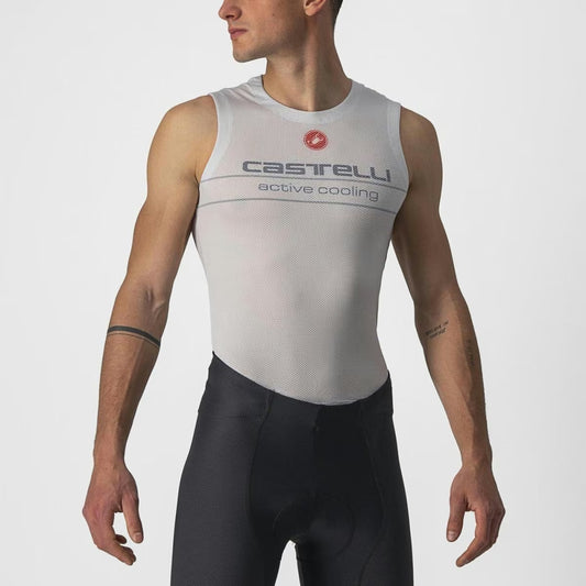 Castelli Active Cooling Sleeveless Baselayer Men's Silver Gray - Image 1