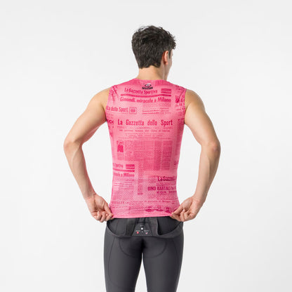Castelli Gazzetta Dello Sport Rosa Giro Baselayer Men's - Image 2