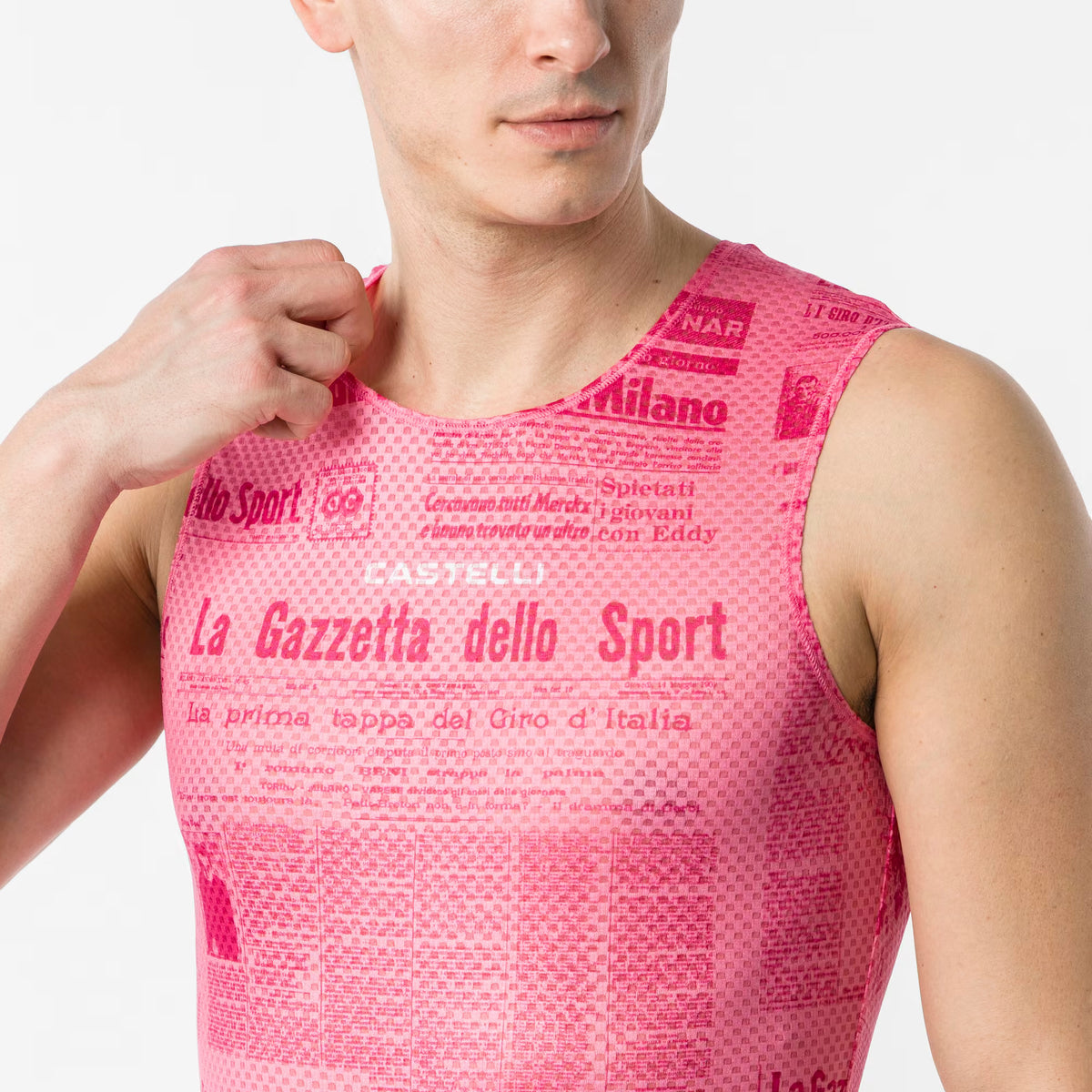 Castelli Gazzetta Dello Sport Rosa Giro Baselayer Men's - Image 3