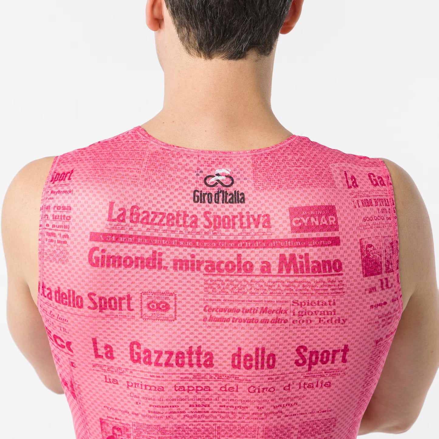 Castelli Gazzetta Dello Sport Rosa Giro Baselayer Men's - Image 4